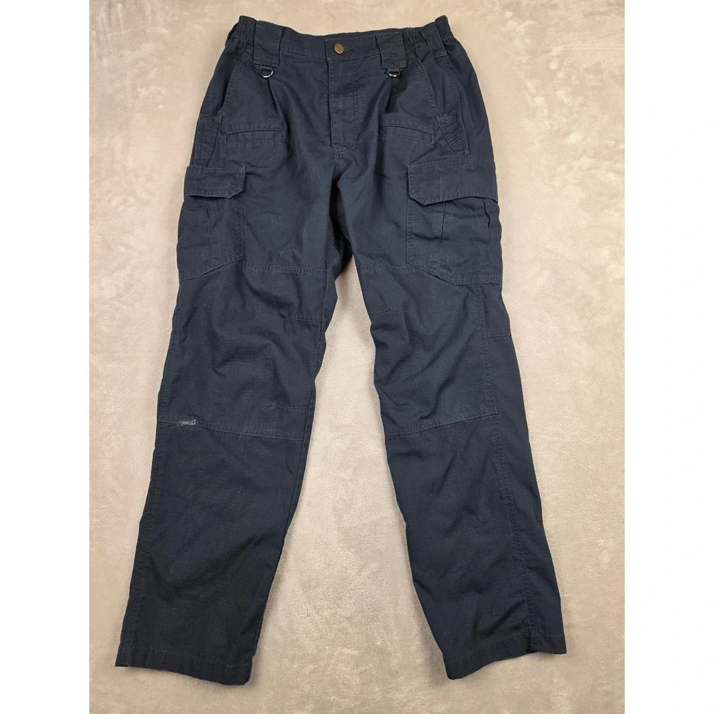 CQR Tactical Cargo Pants Mens 32x32 Navy Blue Ripstop TLP110 Work Hiking *Read
